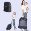 Travel Lite Stroller - SLD by Teknum - Silver + Sunveno 2in1 Diaper Bags - Navy Blue + Hooks